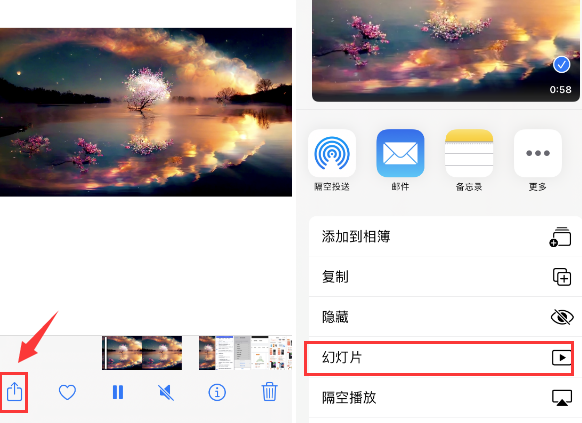 阜阳苹果14维修店分享iPhone14相册视频如何循环播放