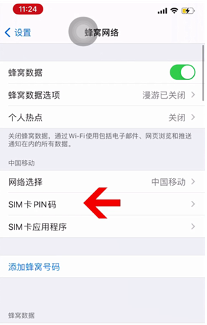 阜阳苹果14维修网分享如何给iPhone14的SIM卡设置密码 